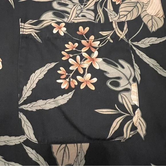 Tommy Bahama Mens Tropical tropical print silk button down shirt size XL - Picture 5 of 14